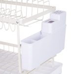 Suport vesela cu doua nivele, cu suport tacamuri, alb, 29X42X29 CM - imagine 6