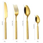 Set tacamuri din inox 48 piese, Venustar, luxury edition, gold - imagine 4