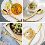 Set tacamuri din inox 48 piese, Venustar, luxury edition, gold - imagine 5