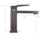 Baterie lavoar Venustar, design rectangular, gri - imagine 5