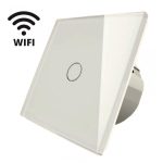 Intrerupator touch simplu WI-FI, alb