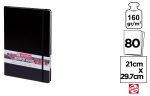 Sketch book negru 21x 29,7cm 160 g TALENS - imagine 3