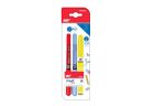Set de scris,2 pixuri rosu, albastru si un marker fluorescent PA660 - imagine 2