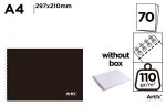 Bloc de desen coperta neagra A4, 70 coli - imagine 3