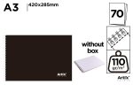 Bloc de desen coperta neagra A3, 70 coli - imagine 3