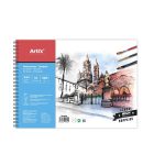 Bloc de desen A4+ pentru tempera-acuarela, 10 coli