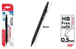 Set creion mecanic din corp metalic cu radiera + 20 mine 0.5mm - imagine 2
