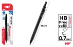 Set creion mecanic din corp metalic cu radiera + 20 mine 0.7mm - imagine 2