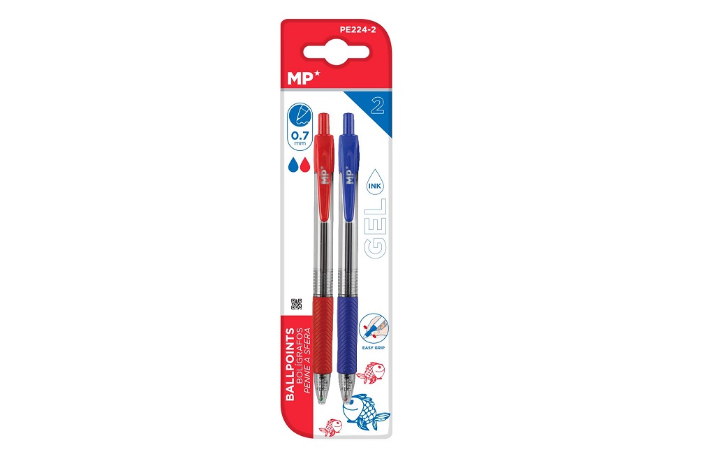 44898375 Set 2 pixuri cu gel, albastru si rosu, PE224 -2 - imagine 1