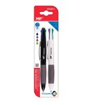 Set 2 pixuri cu sistem de clic retractabil in 4 culori