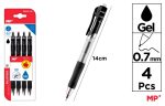 Set 4 pixuri negre cu gel - imagine 2