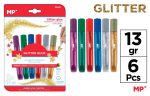 Lipici cu glitter 13gr, 6 culori - imagine 3