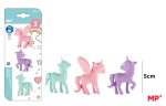 Set 3 radiere in forma de unicorn - imagine 2