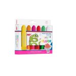 Tempera solida, 6 culori fluorescente