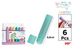 Tempera solida, 6 culori pastelate - imagine 3