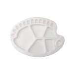 Paleta pentru pictura, plastic alb, 33 cm