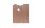 Paleta din lemn pentru amestecarea culorilor, 30 x 25 cm