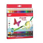 Set 24 creioane colorate cu radiera