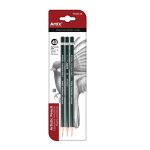 Set 3 creioane pentru arta, corp hexagonal, 4B