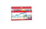 Set 24 carioci colorate jumbo cu varf de 3.7 mm