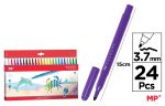 Set 24 carioci colorate jumbo cu varf de 3.7 mm - imagine 3