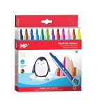Set 12 markere colorate, varf gros de 3 mm