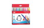 Set 12 markere colorate, varf gros de 3 mm