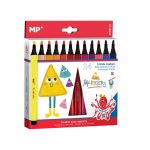 Set 24 markere colorate cu corp triunghiular, varf 1.5 mm