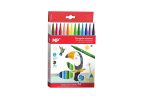 Set 12 markere colorate, corp triunghiular 12 cm