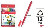 Set 12 markere colorate, corp triunghiular 12 cm - imagine 3