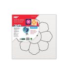 Panza de colorat cu desen pretiparit, 20 x 20 cm, floare