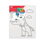 Panza de colorat cu desen pretiparit, 20 x 25 cm, dragon