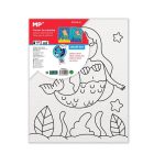 Panza de colorat cu desen pretiparit, 20 x 25 cm, sirena