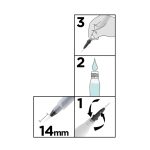 Pensula de acuarela cu rezervor de apa, varf de 14 mm - imagine 3
