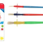 Set 3 pensule cu corp din plastic colorat