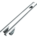 Set 2 bare transversale din aluminiu, 120 cm, argintiu