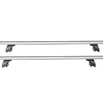 Set bare transversale din aluminiu, 120 cm, culoare argintiu