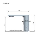 Baterie lavoar senzor VENUS STAR, smart cu mixer, DC6V crom lucios, KD8898C - imagine 5