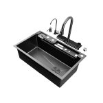 Chiuveta multifunctionala inox, VENUS STAR cu led, gri 75×46 cm, VNS CVT1 - imagine 3