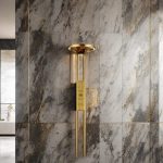 Panou de dus VENUS STAR cu hidromasaj, patru functii si afisaj LCD, gold VNS PAN1080G - imagine 3