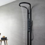 Panou de dus VENUS STAR, cu hidromasaj, patru functii si afisaj LCD, negru mat VNS PAN1080N