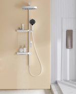 Panou de dus VENUS STAR, cu patru functii si afisaj LCD, alb mat, VNS PAN1070A - imagine 2