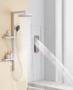 Panou de dus VENUS STAR, cu patru functii si afisaj LCD, alb mat, VNS PAN1070A - imagine 3