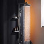 Panou de dus VENUS STAR, cu patru functii si afisaj LCD, gri mat VNS PAN1070GR - imagine 3