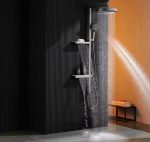 Panou de dus VENUS STAR, cu patru functii si afisaj LCD, gri mat VNS PAN1070GR