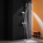 Panou de dus VENUS STAR, cu patru functii si afisaj LCD, gri mat VNS PAN1070GR