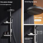 Panou de dus VENUS STAR, cu patru functii si afisaj LCD, gri mat VNS PAN1070GR - imagine 8