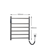 Port prosop electric VENUS STAR 42 X 50CM, digital, gri mat VNS AB-F30GR - imagine 3