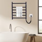 Port prosop electric VENUS STAR 42 X 50CM, digital, negru mat VNS AB-F30N