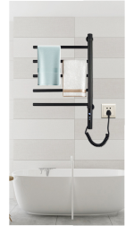 Port-prosop electric VENUS STAR, 42 x 66 cm, digital, negru mat, cu 5 brate reglabile VNS AB-F50N - imagine 5